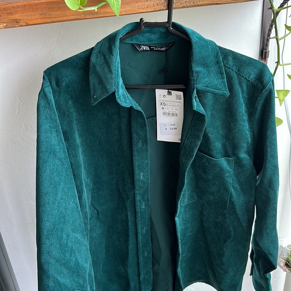 Zara corduroy  long sleeve button up ☀️ - Picture 3 of 3